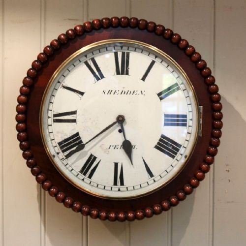 Large 14" Dial Wall Clock (Scotland, C. 1870)
