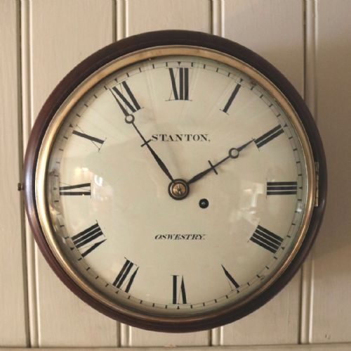 Small Convex Fusee Dial Clock (England, C. 1840)