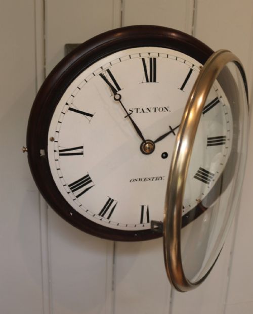 fig 1. Small Convex Fusee Dial Clock (England, c. 1840)