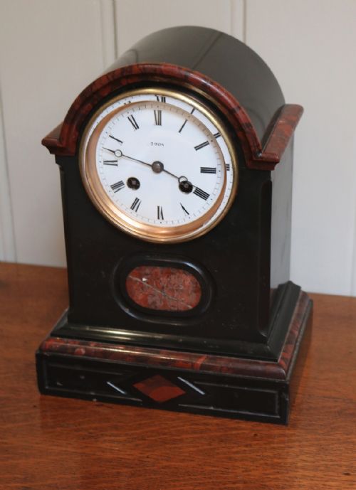 fig 1. Black Marble Mantel Clock (France, c. 1880)