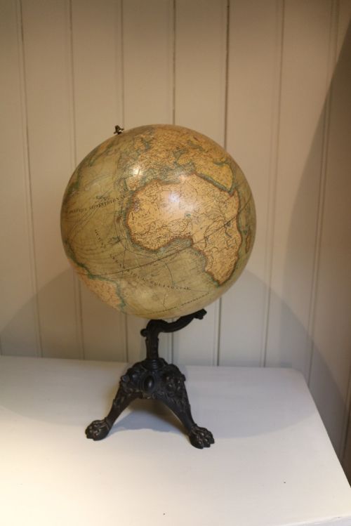 Late 19th Century Terrestrial Globe (Paris, C. 1890)