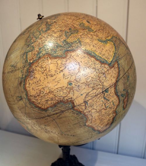 fig 2. Late 19th Century Terrestrial Globe (Paris, c. 1890)