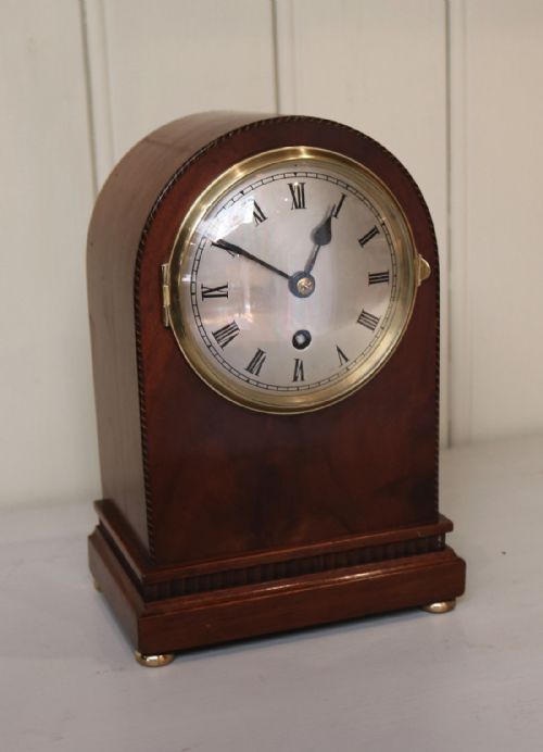 Mahogany Arch Top Mantel Clock (England, C. 1920)