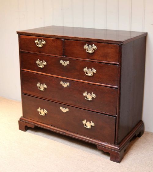 fig 1. Mid 18th Century Oak Chest Of Drawers