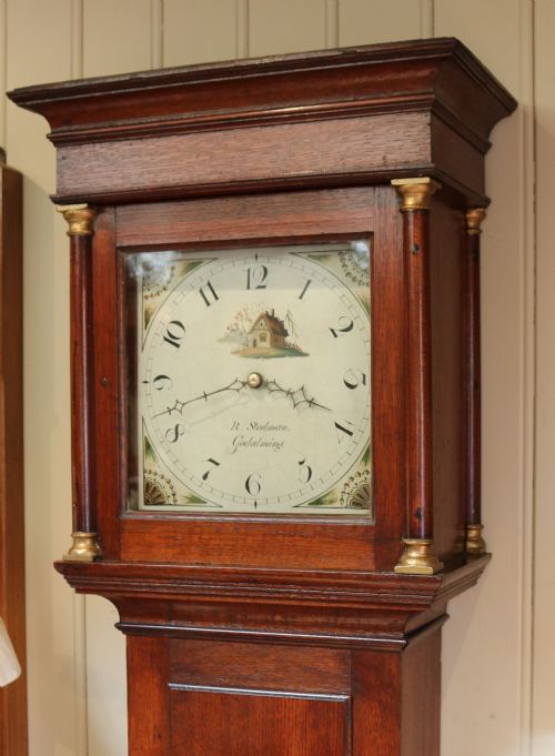 fig 1. Oak Country Longcase Clock (England, c. 1830)