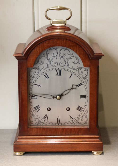 Mahogany Bracket Clock (England, C. 1900)