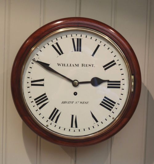 Mahogany Fusee Dial Clock (England, C. 1880)