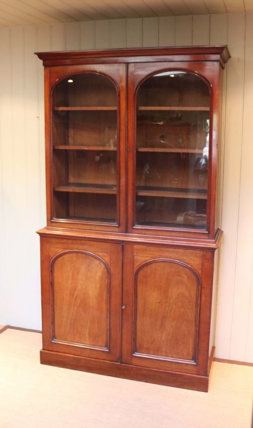 fig 1. Mahogany Cabinet Bookcase