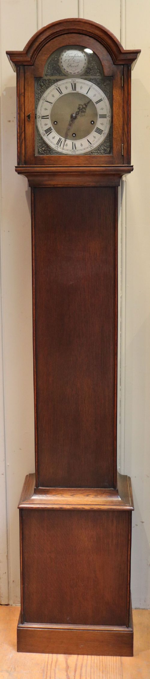 Oak Westminster and Whittington Chime Grandmother Clock