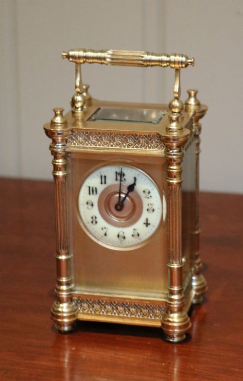 Edwardian Decorative Timepiece Carriage Clock (France, C. 1905)