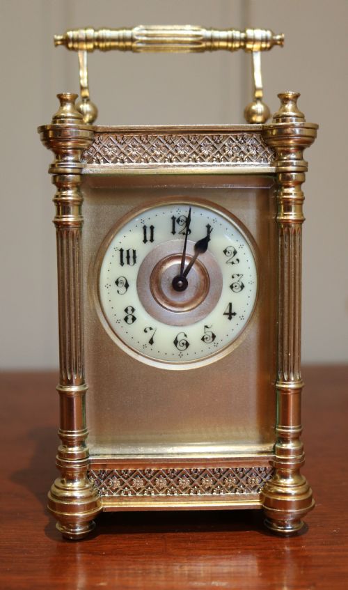 fig 1. Edwardian Decorative Timepiece Carriage Clock (France, c. 1905)