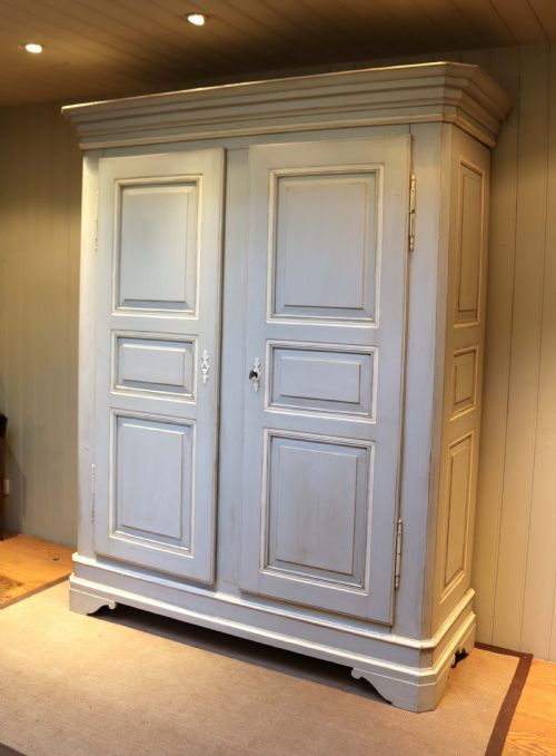 Large Continental Painted Breakdown Wardrobe