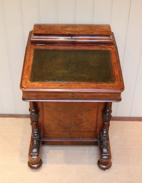 fig 1. Victorian Burr Walnut Davenport