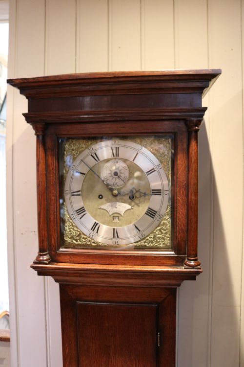 fig 1. Small 18th Century 8 Day Longcase Clock (England, c. 1760)