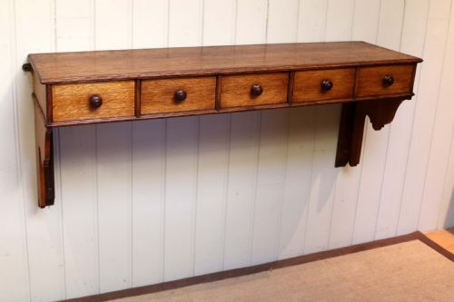 fig 1. French Oak Shelf With Drawers