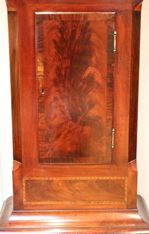 fig 1. Mahogany Longcase Clock With Rocking Ship (England, 1830)