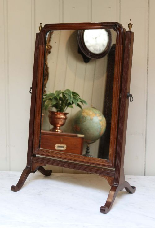 19th Century Mahogany Dressing Table Mirror
