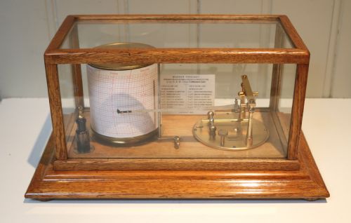 Oak Cased Barograph (The Short and Mason Cyclo-stormograph) (England, 1930)
