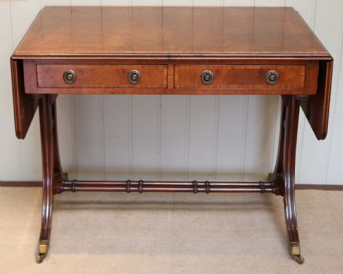 Regency Style Mahogany Drop Leaf Sofa Table