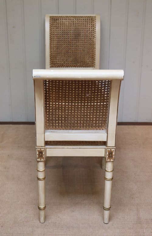 fig 1. French Painted Cane Window Seat