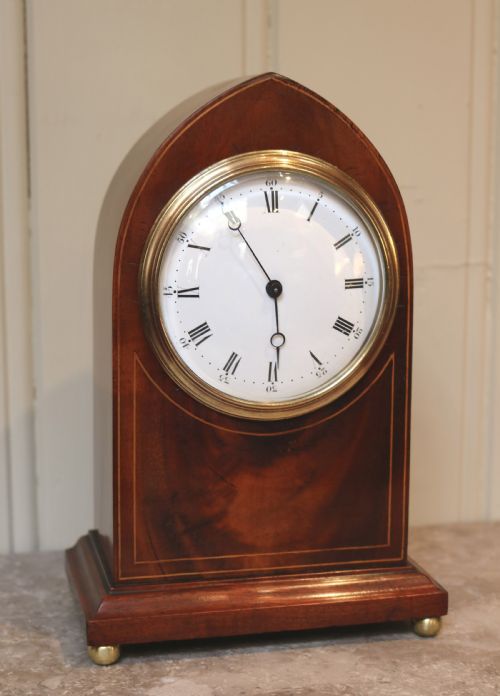 Mahogany Lancet Top Clock
