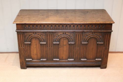 Carved Oak Coffer