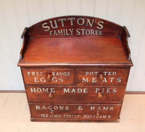 fig 1. Rustic Pine Sign Written Chest