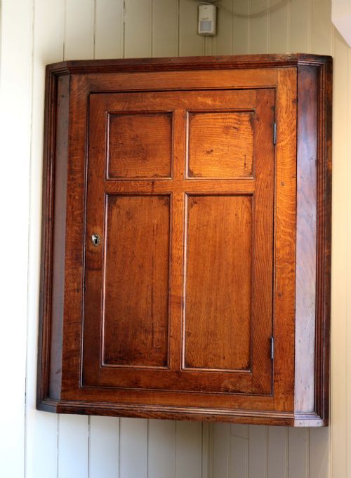 Georgian Oak Corner Cupboard