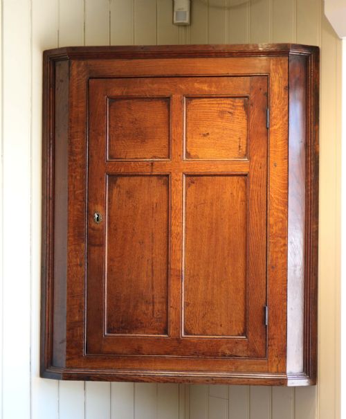 fig 1. Georgian Oak Corner Cupboard