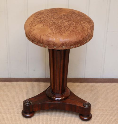 Rosewood Adjustable Piano Stool