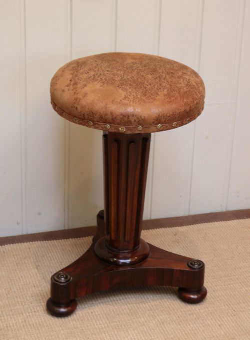 fig 1. Rosewood Adjustable Piano Stool