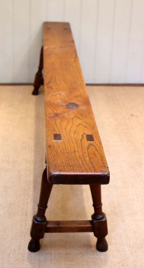 Late 19th Century Cherrywood Bench
