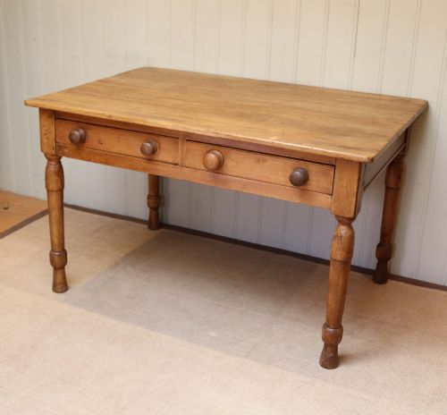 fig 1. Pine Farmhouse Kitchen Table