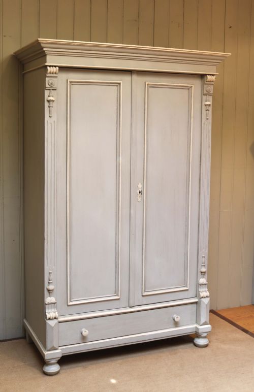 fig 1. Late 19th Century Continental Painted Wardrobe