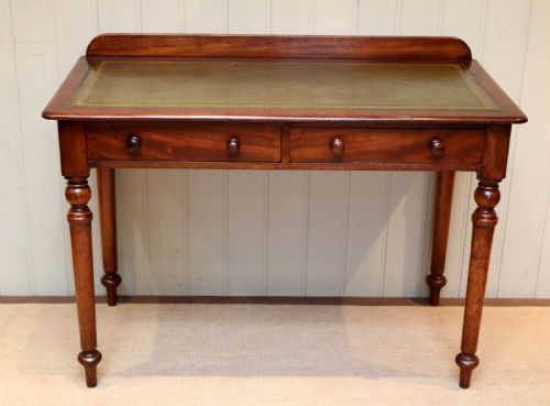 Mahogany Leather Top Writing Table