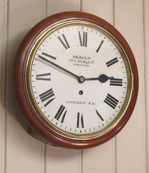 Late 19th Century London Mahogany Dial Clock (London, C. 1890)