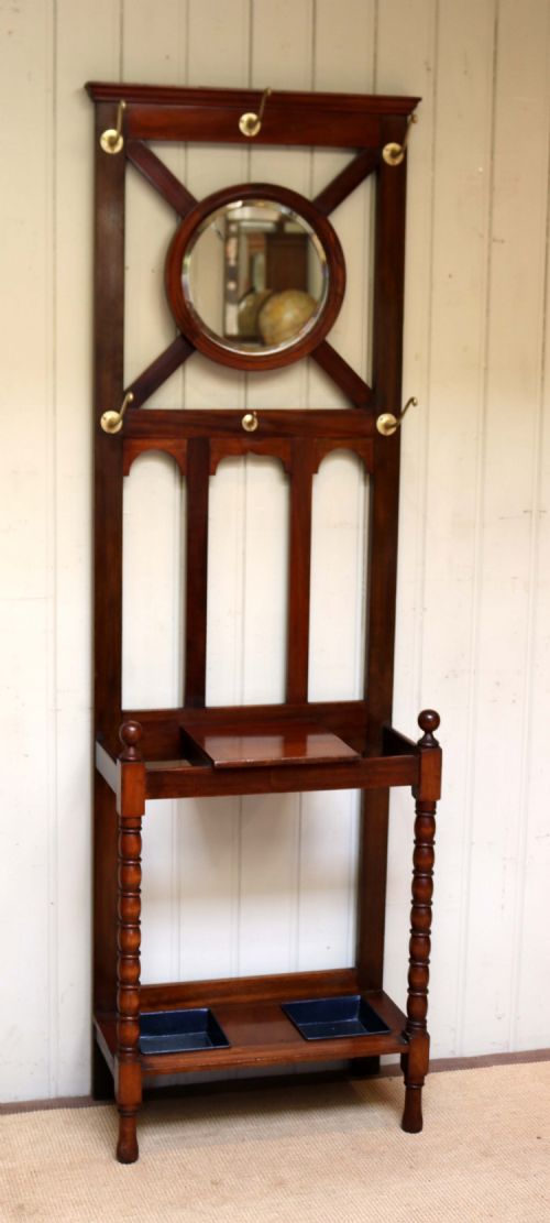 fig 1. Late Victorian Mahogany Hall Stand