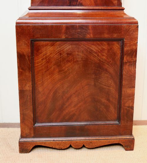 fig 1. Figured Mahogany Longcase Clock (England, c. 1840)