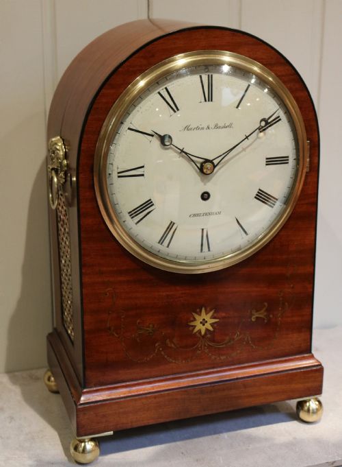 Regency Arch Top Mahogany Bracket Clock (England, C. 1820)
