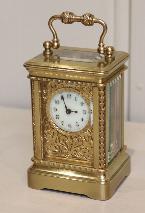 Miniature French Carriage Clock (France, C. 1900)