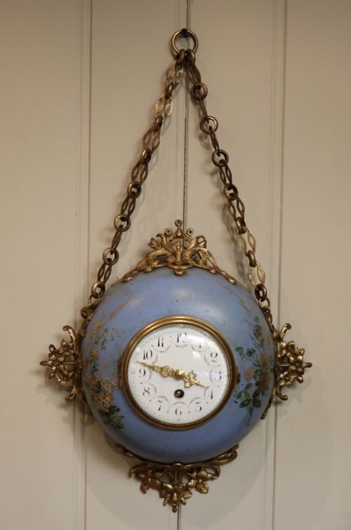 French Toleware Wall Clock (France, C. 1900)
