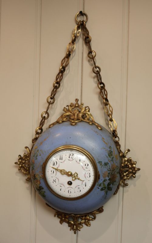 fig 1. French Toleware Wall Clock (France, c. 1900)