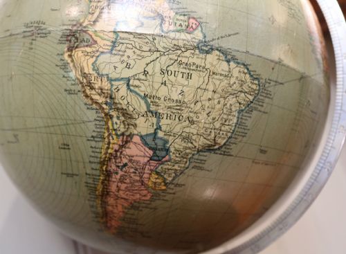fig 1. Art Deco Terrestrial Globe (England, 1938)