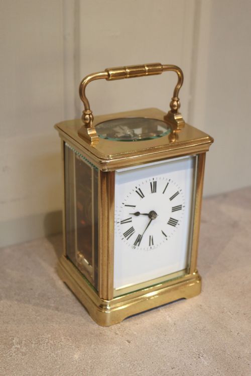 fig 1. French Brass Carriage Clock (France, c. 1890)