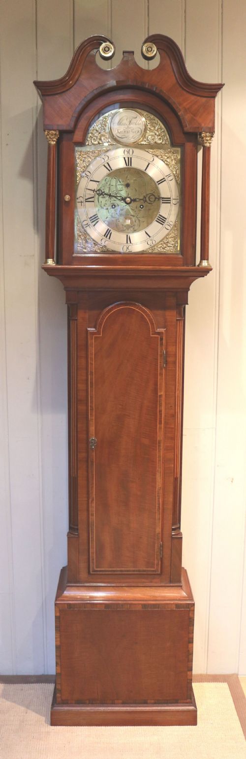Small Scottish Mahogany Longcase Clock (Scotland, C. 1790)