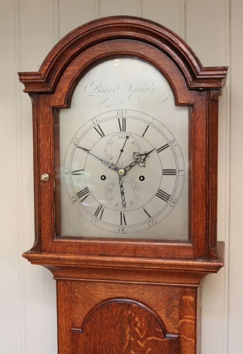fig 1. Small Oak Longcase Clock (England, c. 1770)