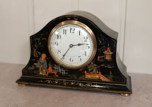 Chinoiserie Timepiece Mantel Clock (England and France, C. 1920)
