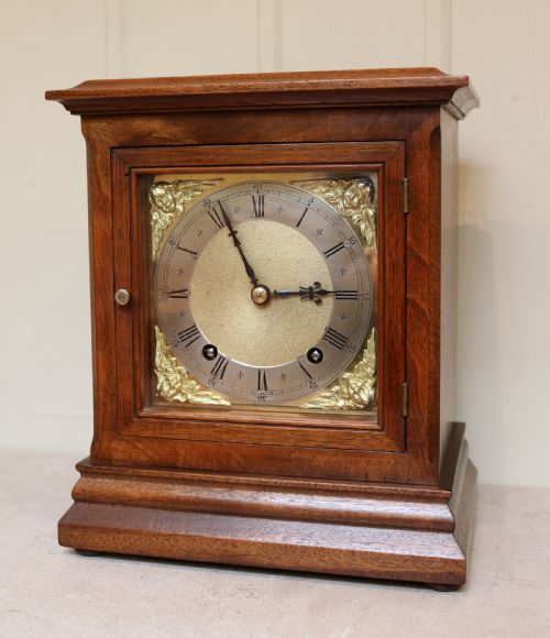 fig 1.  Walnut Striking Mantel Clock (Germany, c. 1890)