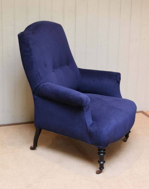 Late 19th Century Beechwood Framed Armchair