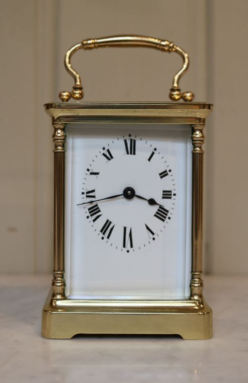 Carriage Clock with Unusual Elliptical Dial (France, 1910)